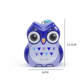 Owl Shape Fancy Metal Money Box.