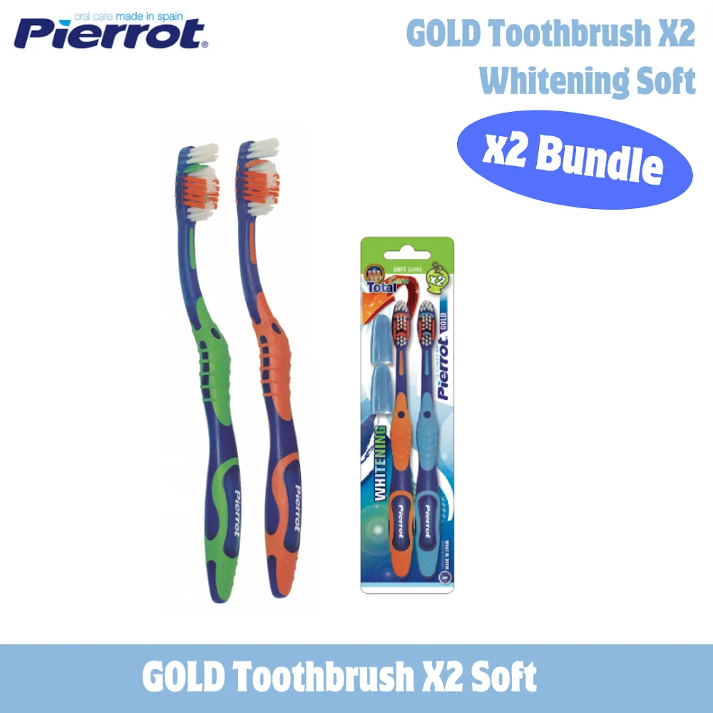 Pierrot Gold Toothbrush X2 (Bundle of 2)