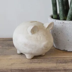 Piggy Bank White Speckled