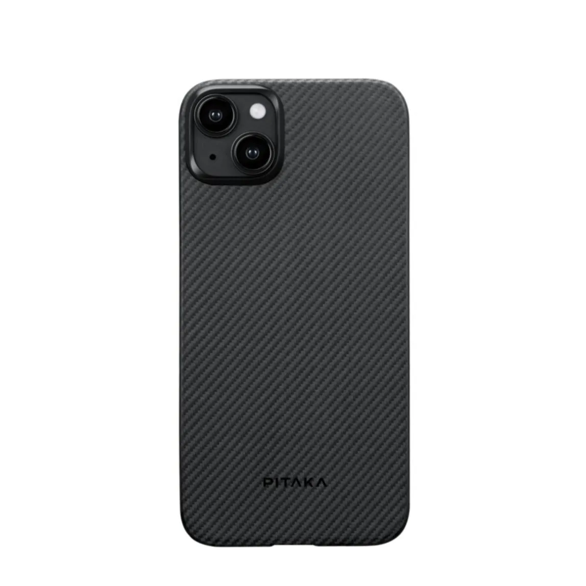 Pitaka - iPhone 15 MagEZ MagSafe Case Aramid Case (KI1501A) - Black / Gray (Carbon)