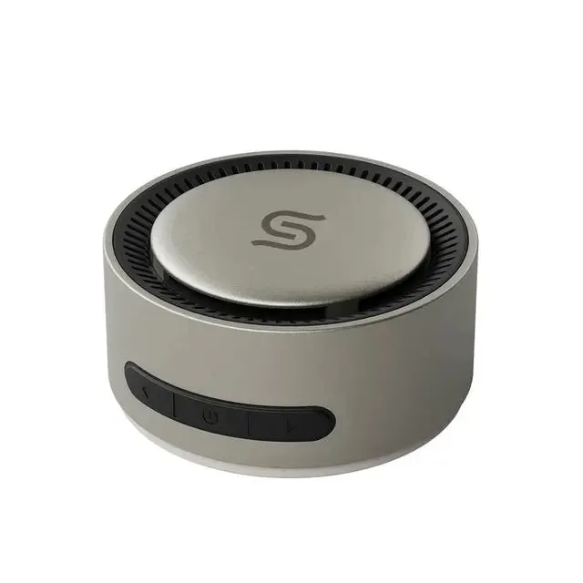 Porodo Soundtec UNIQ Speaker Magsafe Wireless Charging - Titanium - Button Control