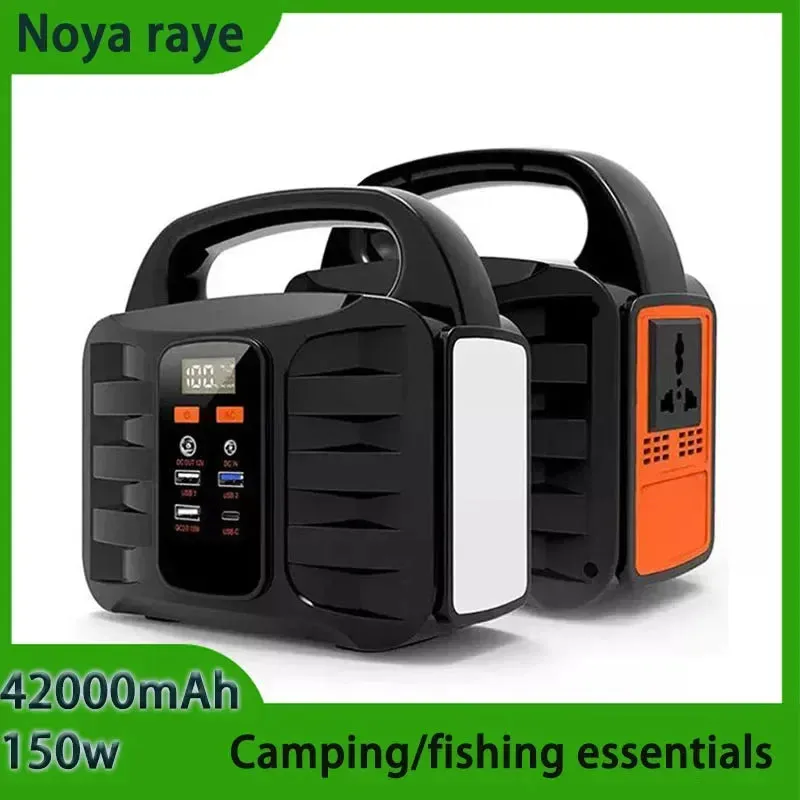 Portable Emergency Pwer Station 42000mAh 150W Outdoor Camping Power Bank Power Supply Inverter Generator Battery Charger