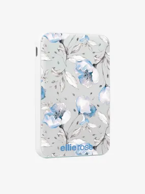 Power Bank Blue Floral