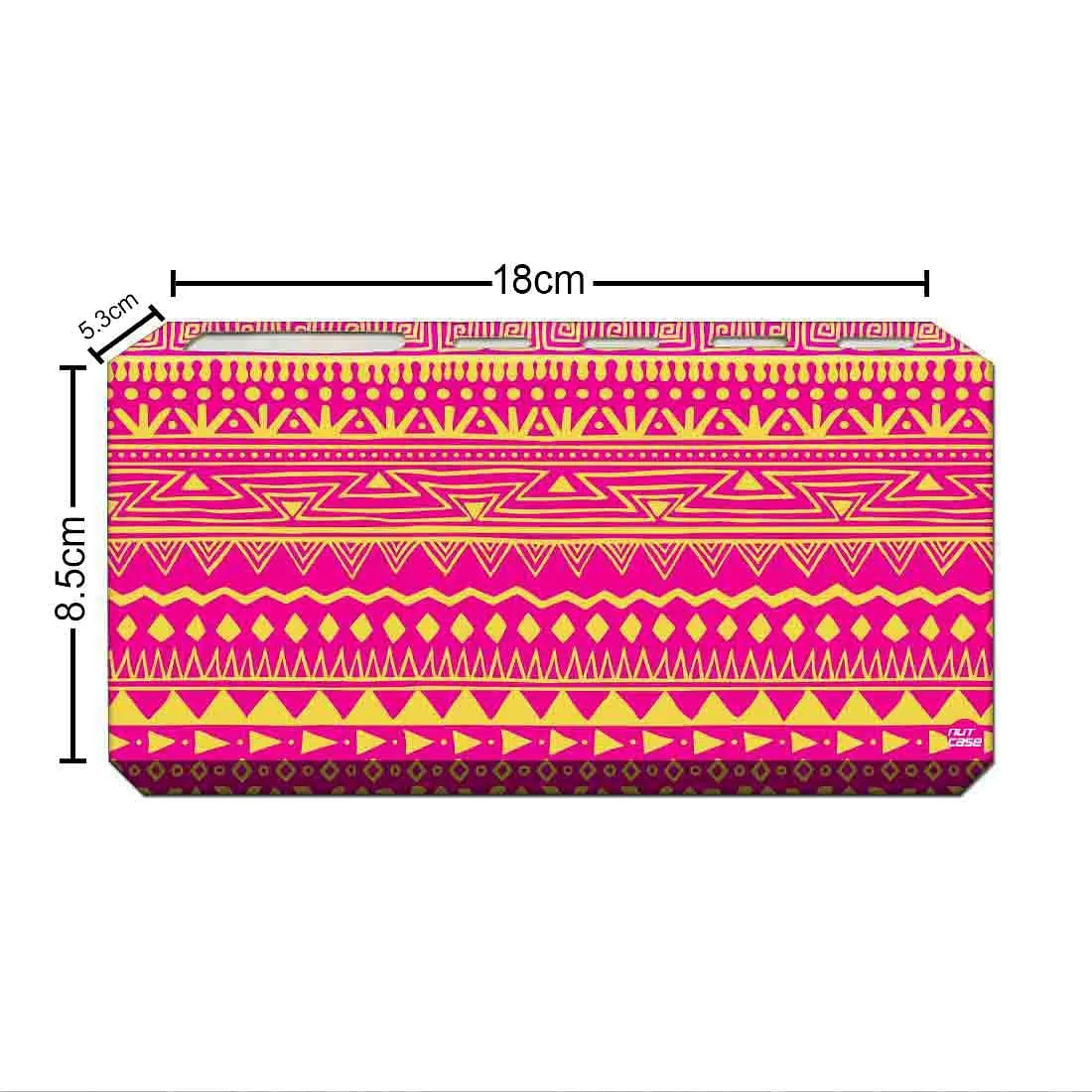 Printed Designer Toothbrush Holder for Bathroom- Aztec Pattern Pink