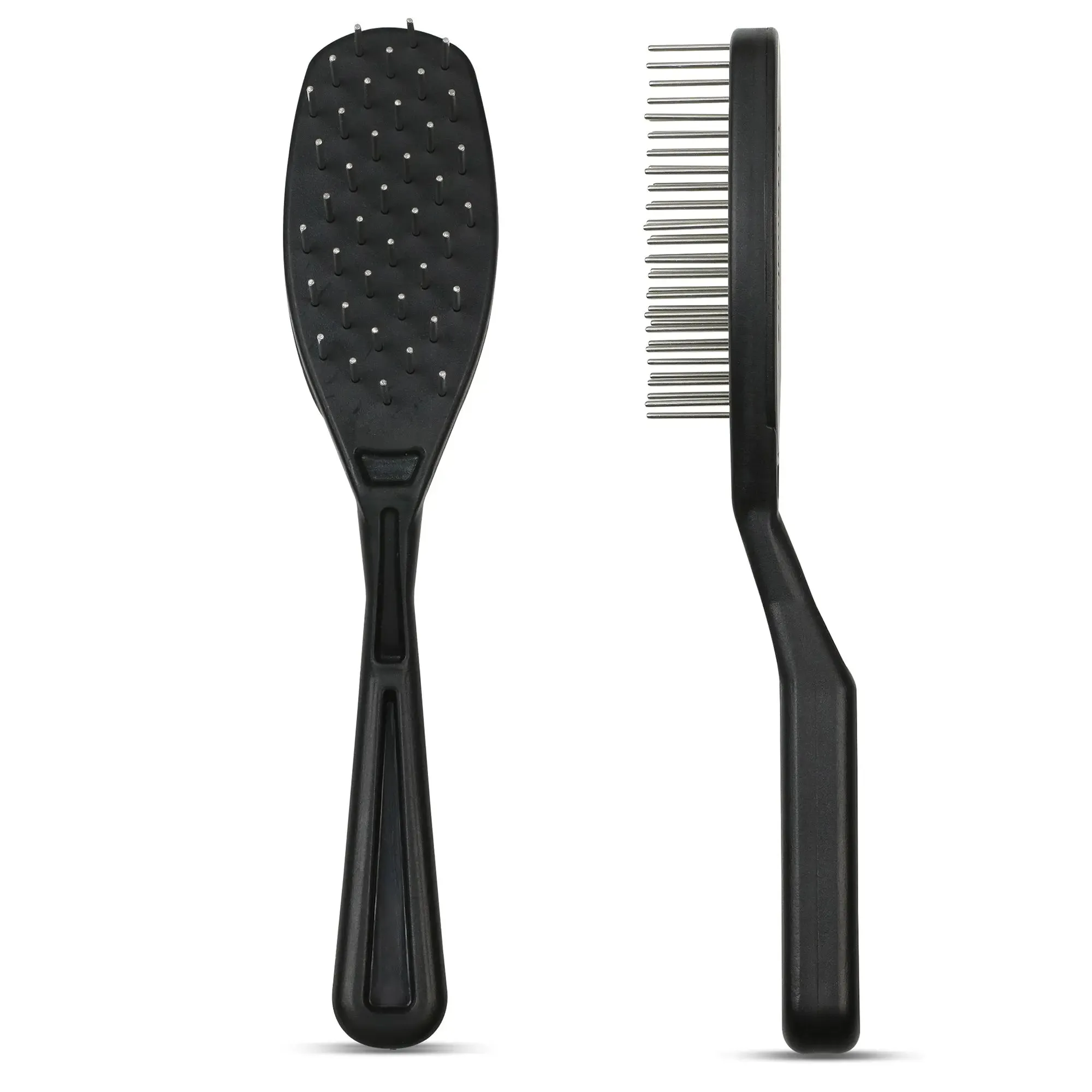 PRO Detangle Brush with Rotating Stainless-Steel Pins - decreases hair damage