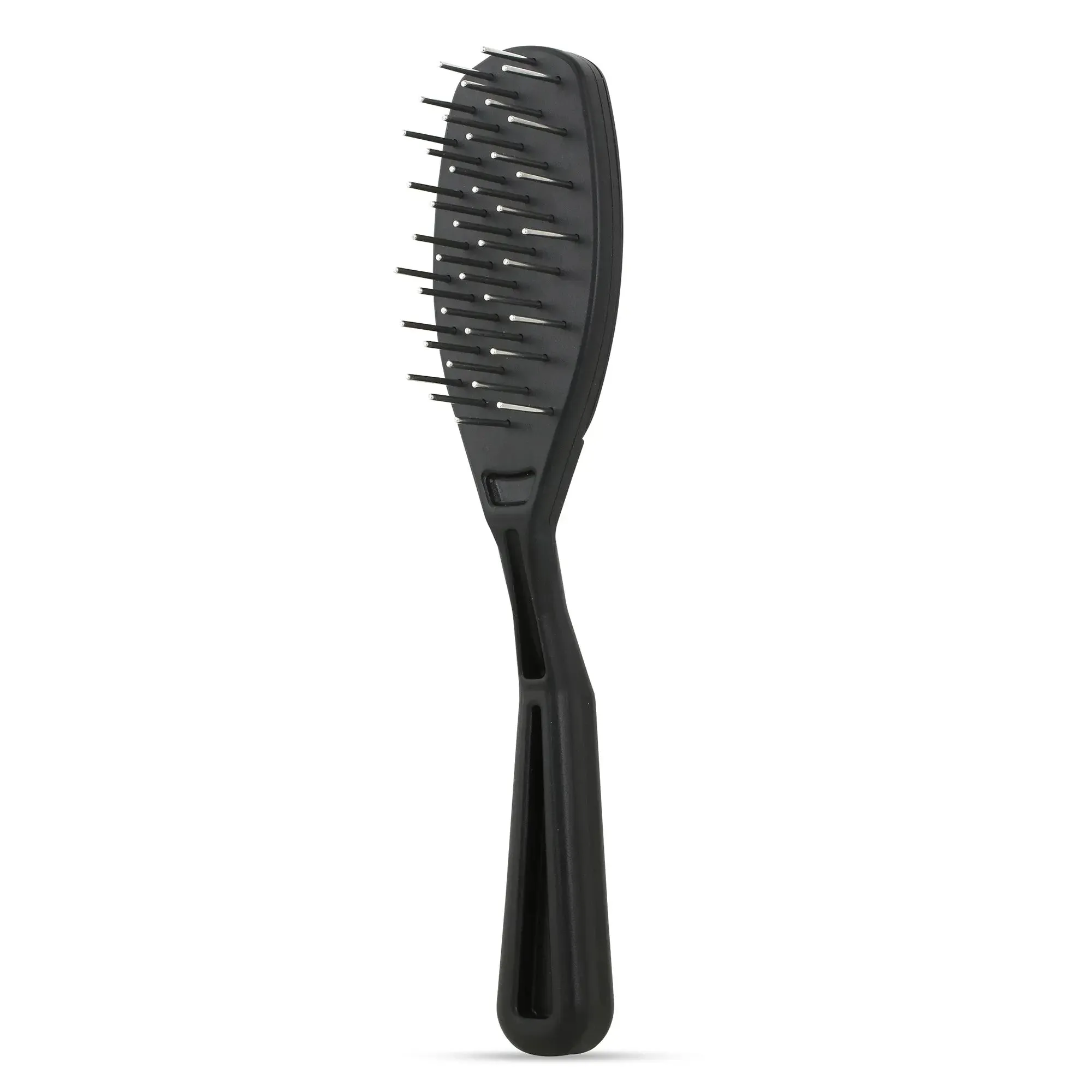 PRO Detangle Brush with Rotating Stainless-Steel Pins - decreases hair damage