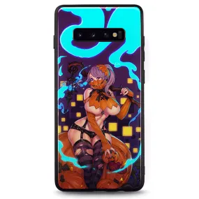 Pumpkin Girl LED Case for Samsung