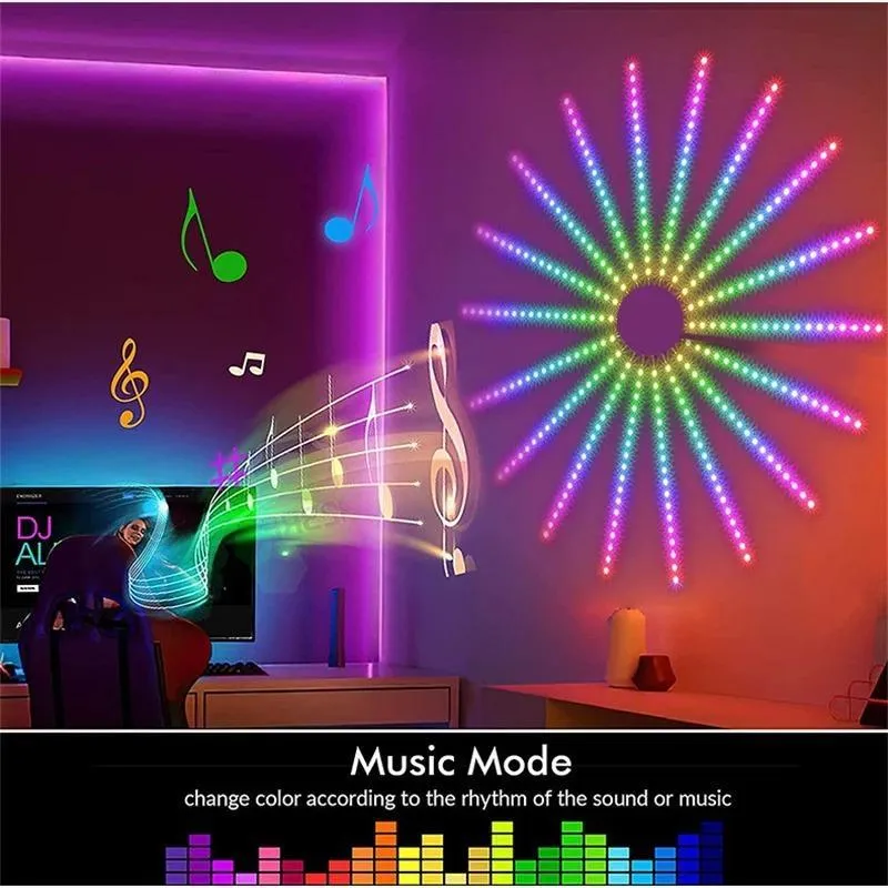 PyroSpark - Fireworks Led Strip Light With Music Control