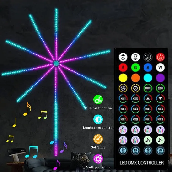 PyroSpark - Fireworks Led Strip Light With Music Control