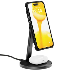 Qi2 15W Duo Wireless Charge Stand - With 20W Power Supply and 1.2M Cable