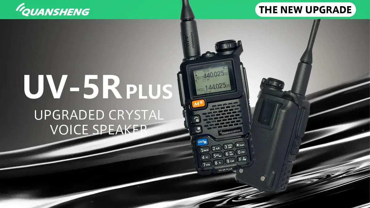 Quansheng UV-5R PLUS Walkie Talkie 5W Air Band Radio  Charge UHF VHF DTMF FM Scrambler NOAA Wireless Frequency Two Way CB Radio