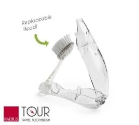 Radius Tour Travel Brush w/ Replaceable Head