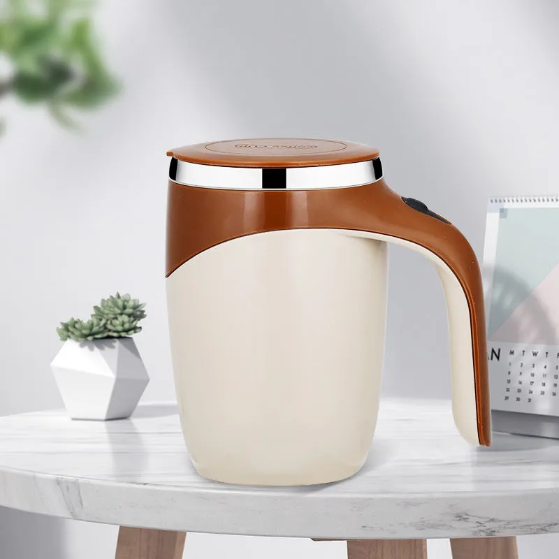 Rechargeable Automatic Stirring Cup – Electric Magnetic Rotating Coffee & Milkshake Cup