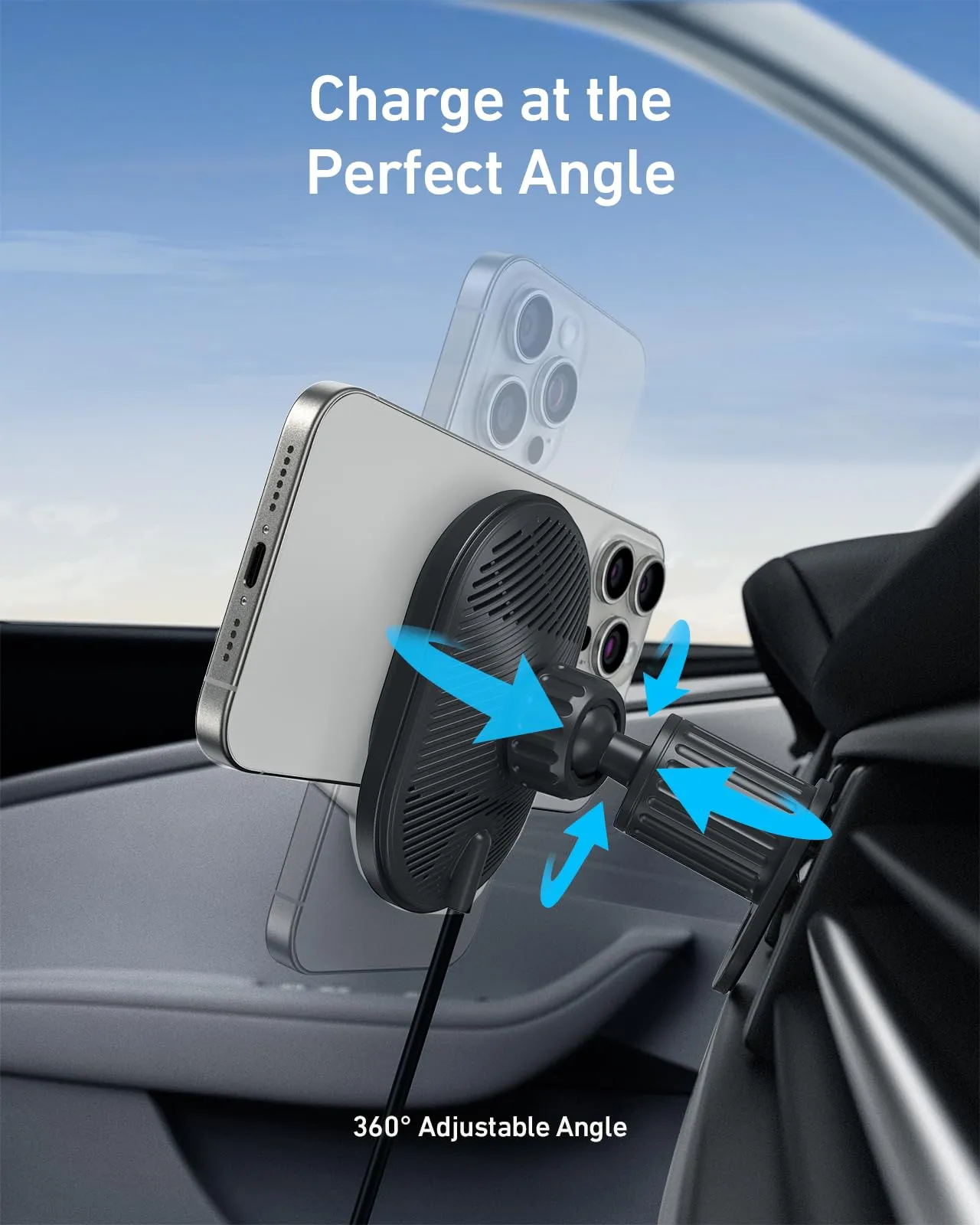 Refurbished Anker MagSafe Wireless Car Charger Compatible