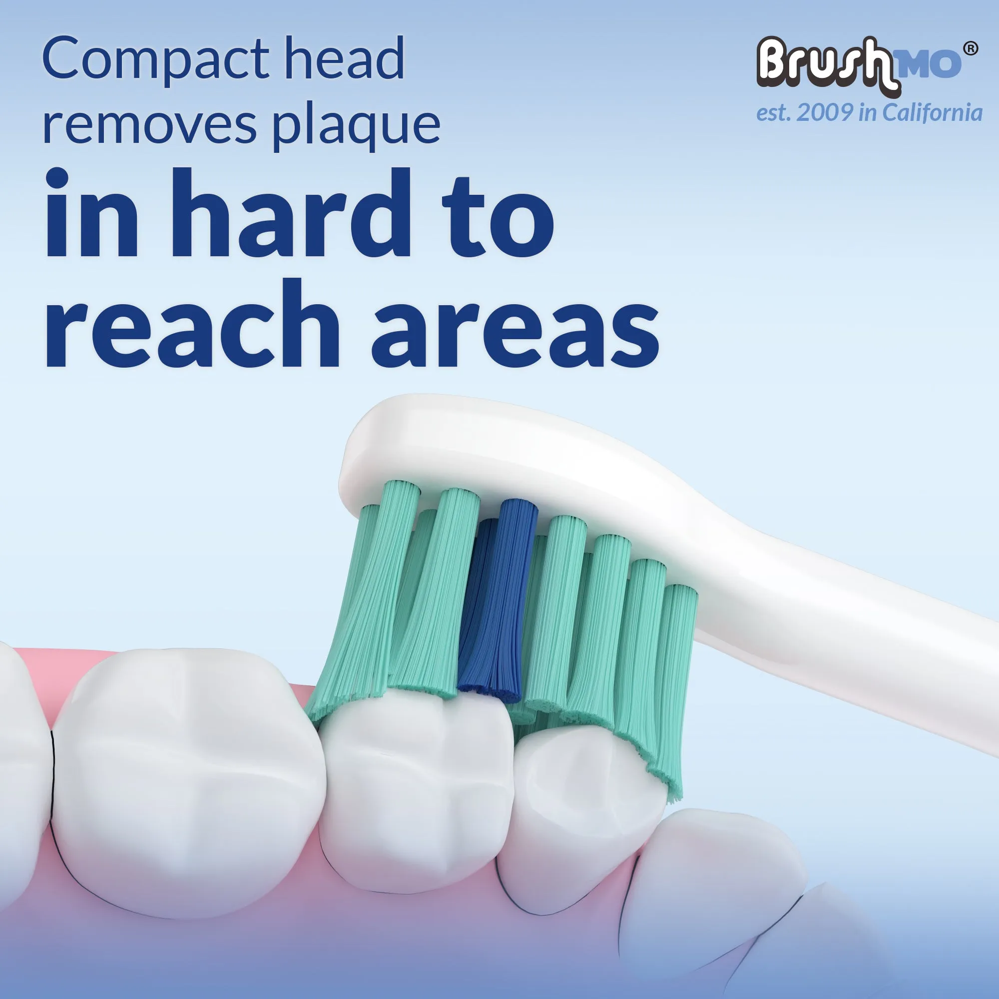 Replacement Toothbrush Heads Compatible for HX6023, 8 Pack Compact