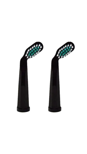 Replacement Toothbrush Heads Perio Black (Pack of 2)