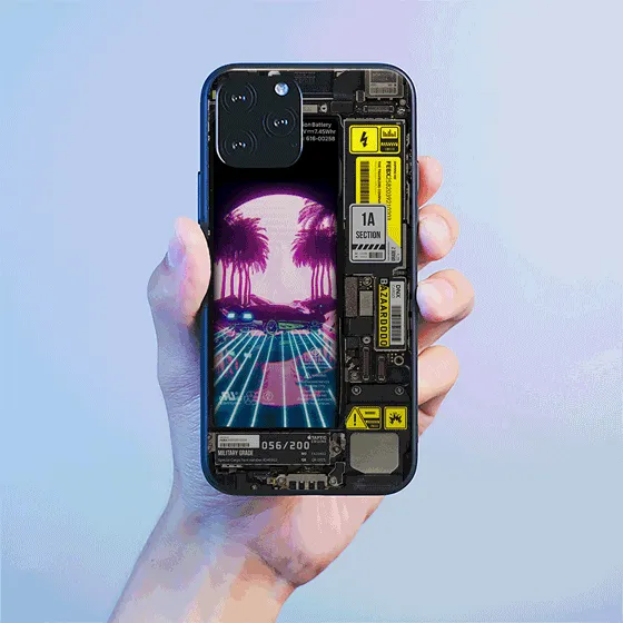 Retro Vibes Industrial LED Case for iPhone