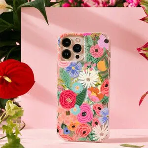 Rifle Paper Co. iPhone 14 Pro Phone Case, Garden Party Blush, MagSafe