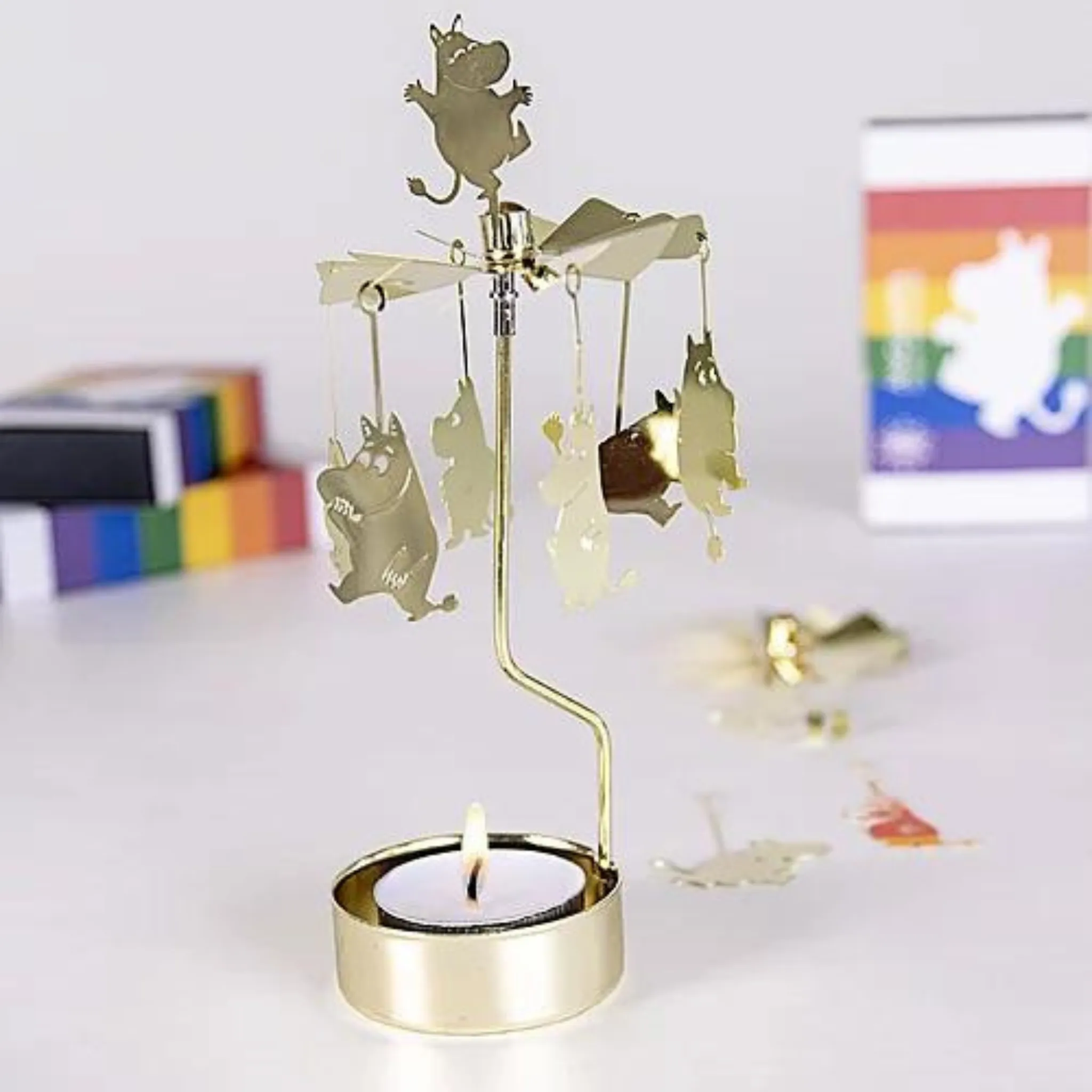 Rotating Candle Holder - Moomin Gold