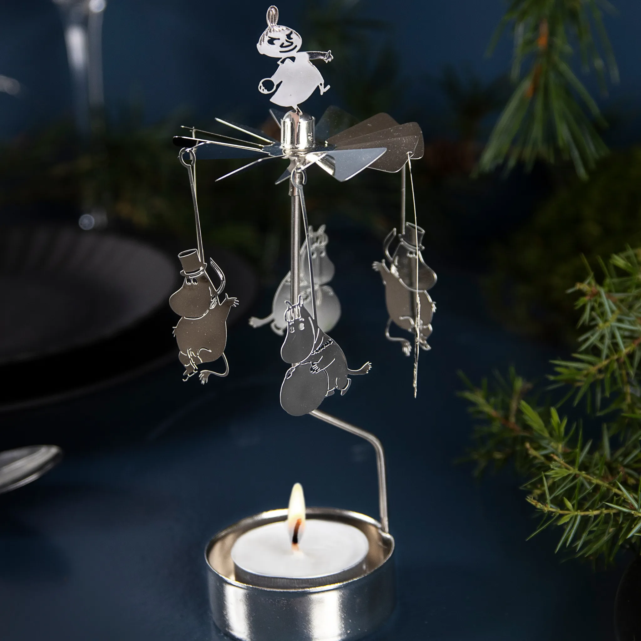 Rotating Candle Holder - Moomin Winter