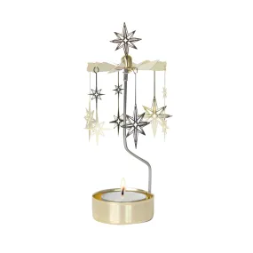 Rotating Candle Holder - Northern Star Gold