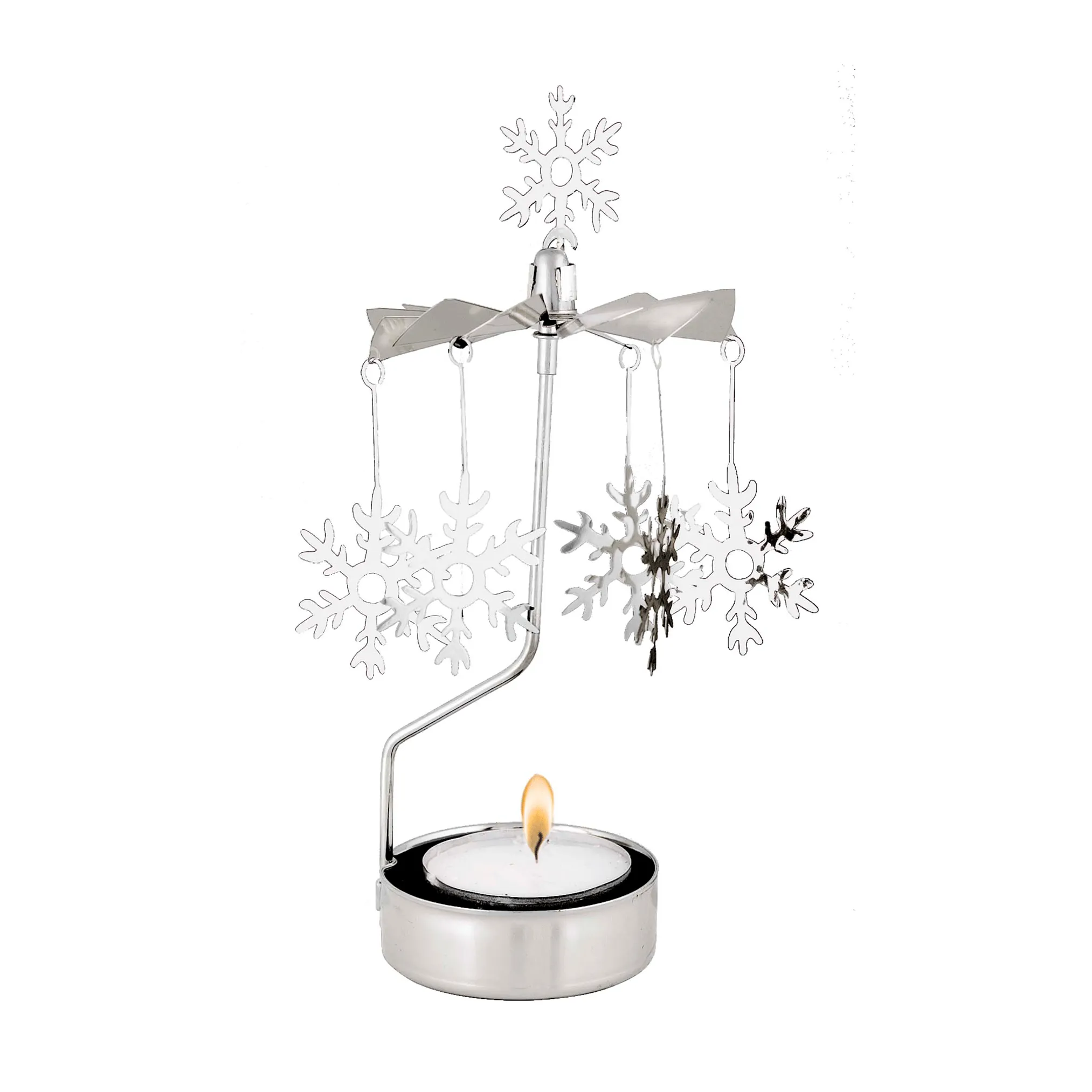 Rotating Candle Holder - Snowflakes