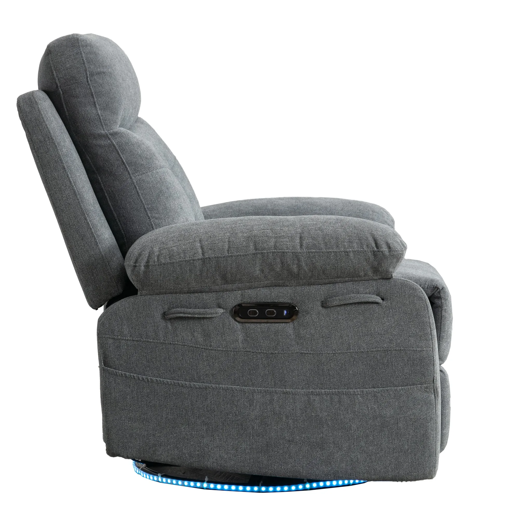 Rotating Electric Recliner Sofa with speaker & LED light