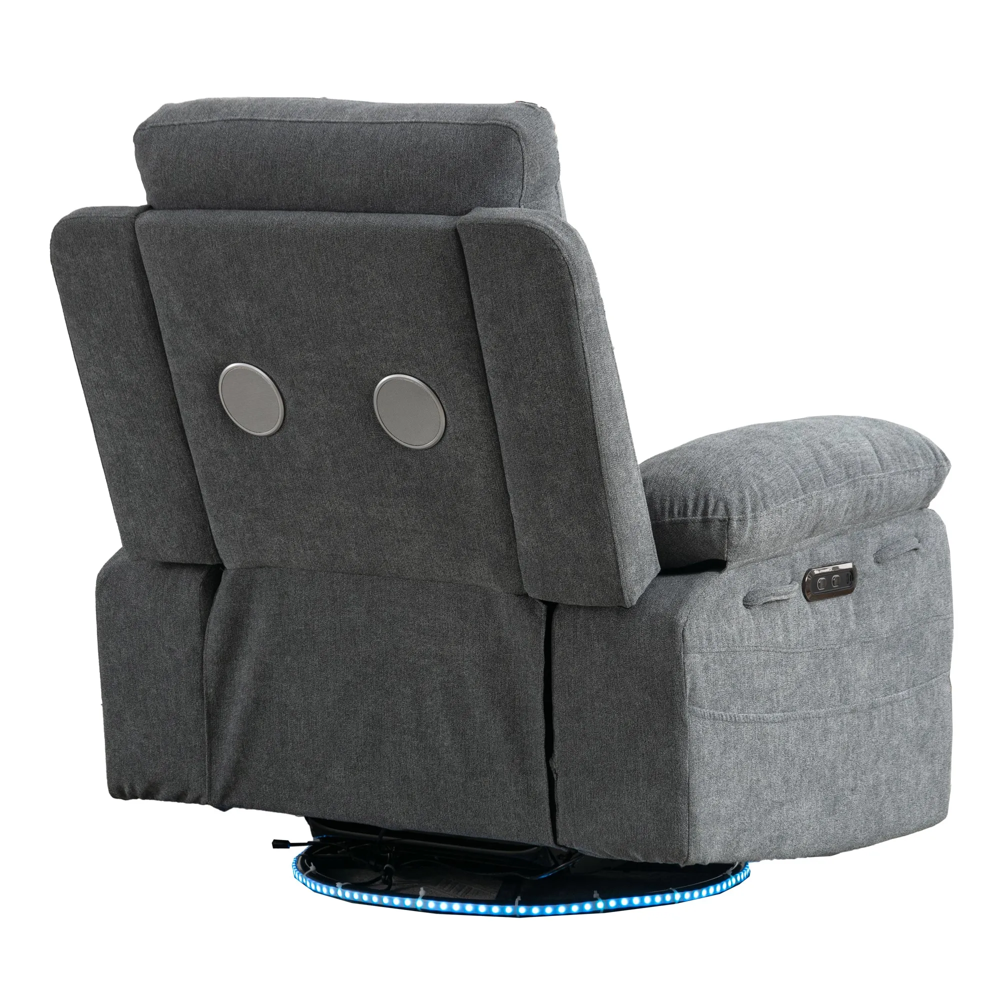 Rotating Electric Recliner Sofa with speaker & LED light