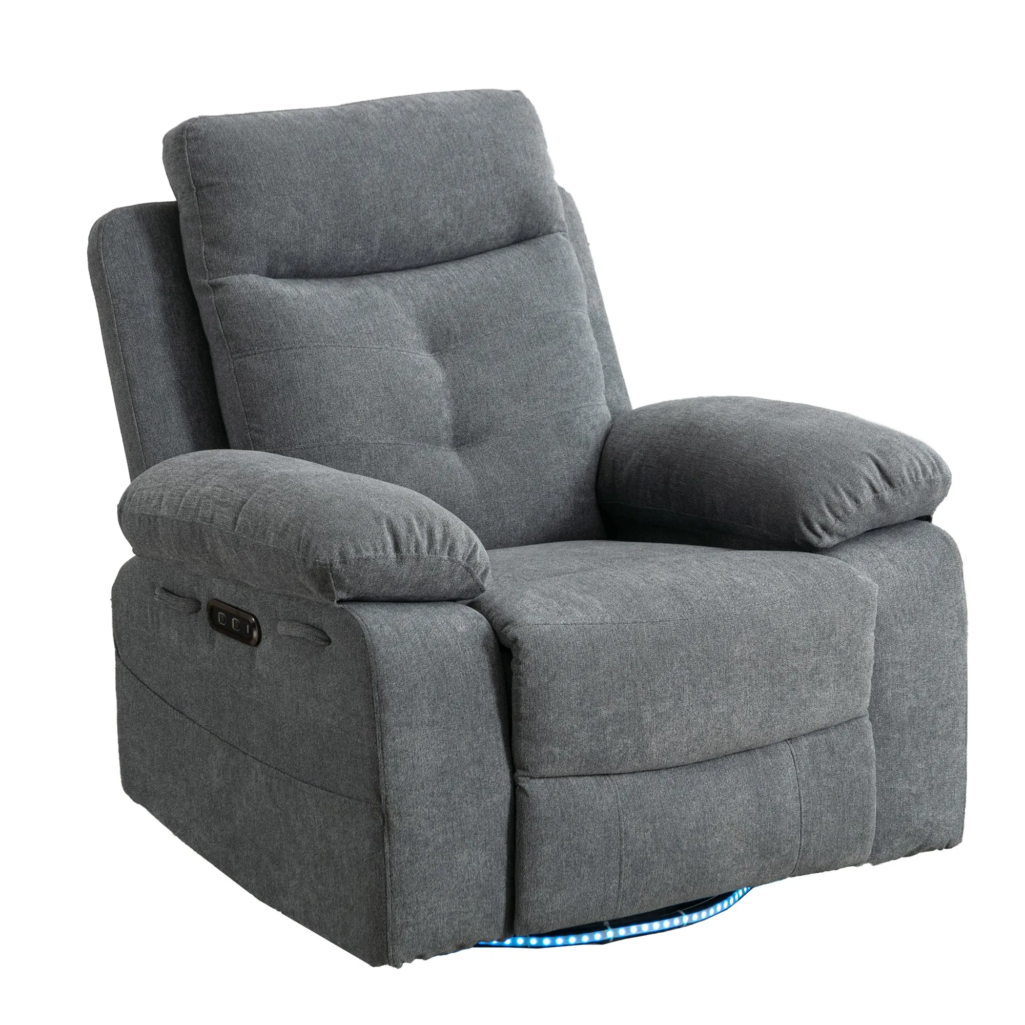 Rotating Electric Recliner Sofa with speaker & LED light