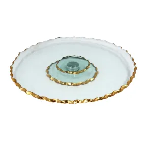 Rotating Glass Cake Stand