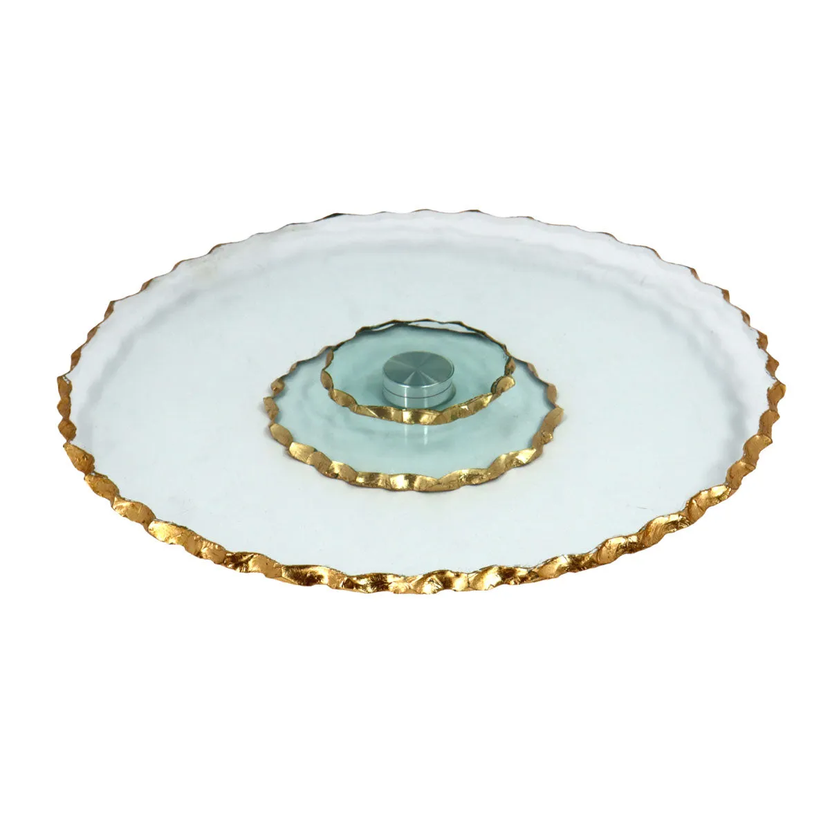 Rotating Glass Cake Stand