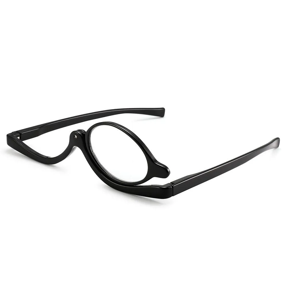 Rotating Makeup Reading Glasses - Magnifying Flip Down Cosmetic Readers for Women