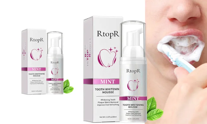 RtopR Mint Teeth Whitening Mousse Foam