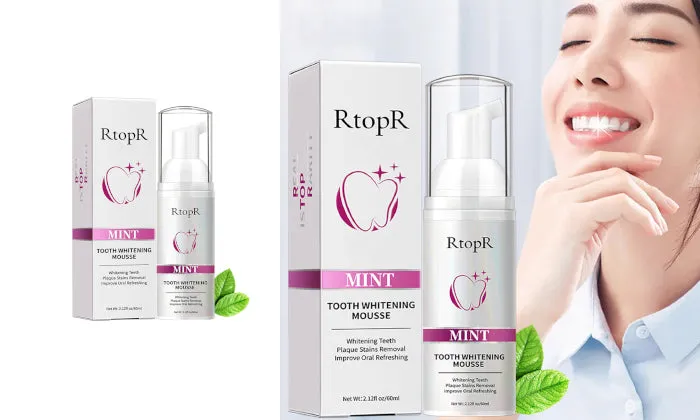 RtopR Mint Teeth Whitening Mousse Foam