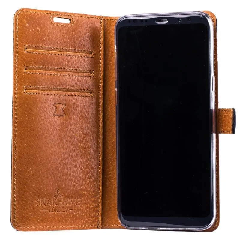 Samsung Galaxy S8 Plus - Vintage Two Tone Leather Wallet (Almost Perfect)