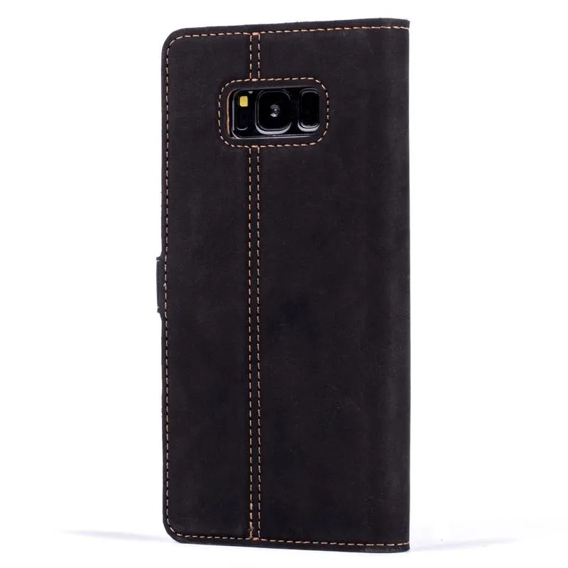 Samsung Galaxy S8 Plus - Vintage Two Tone Leather Wallet (Almost Perfect)