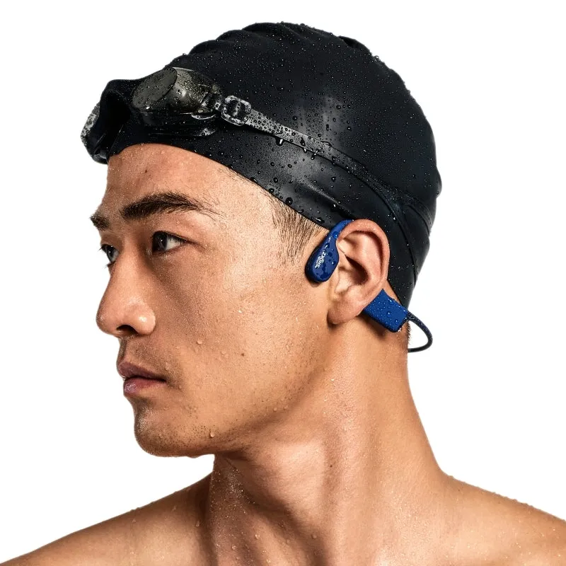 SHOKZ OpenSwim Bone Conduction Swimming MP3 Player - Blue