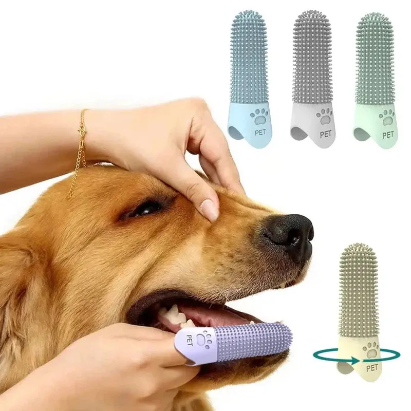 Silicone Finger Toothbrush for Easy Pet Dental Care