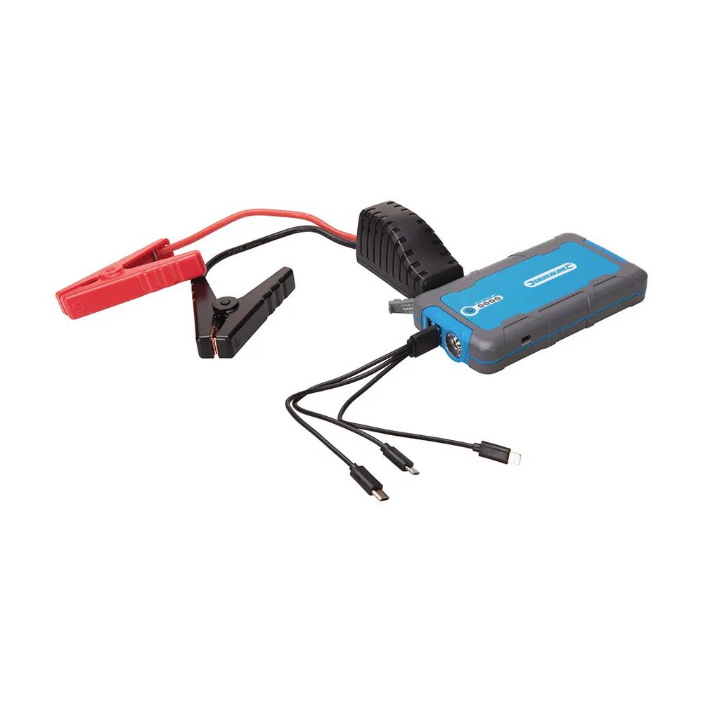 Silverline 684786 12V Lithium Jump Starter & Powerbank 6000mAh 400A