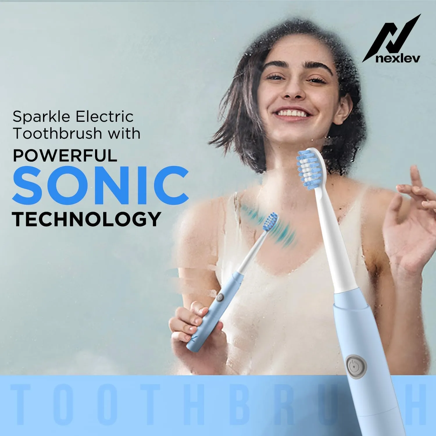 Smart Smile Sonic Electric Toothbrush-Sparkle for Adult | ET-03-BL