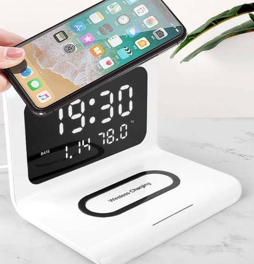 Smart Wireless Charging Alarm Table Clock