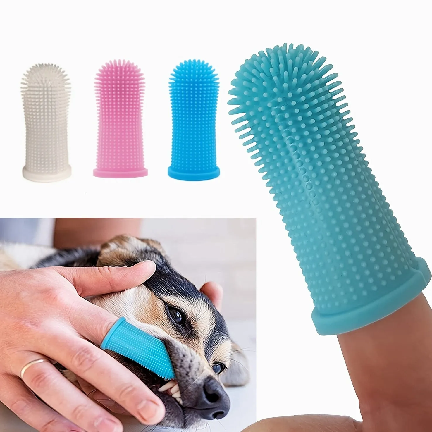 Soft Silicone Toothbrush Effortlessly Clean Your Pets Teeth