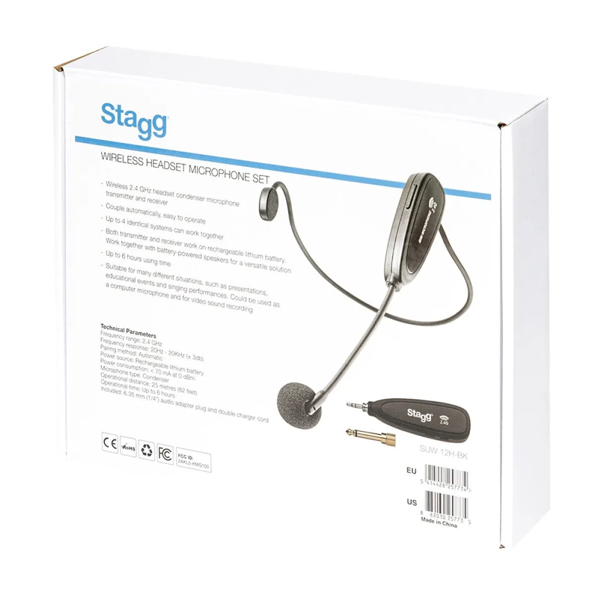 Stagg Wireless Headset Microphone Set - SUW 12H-BK