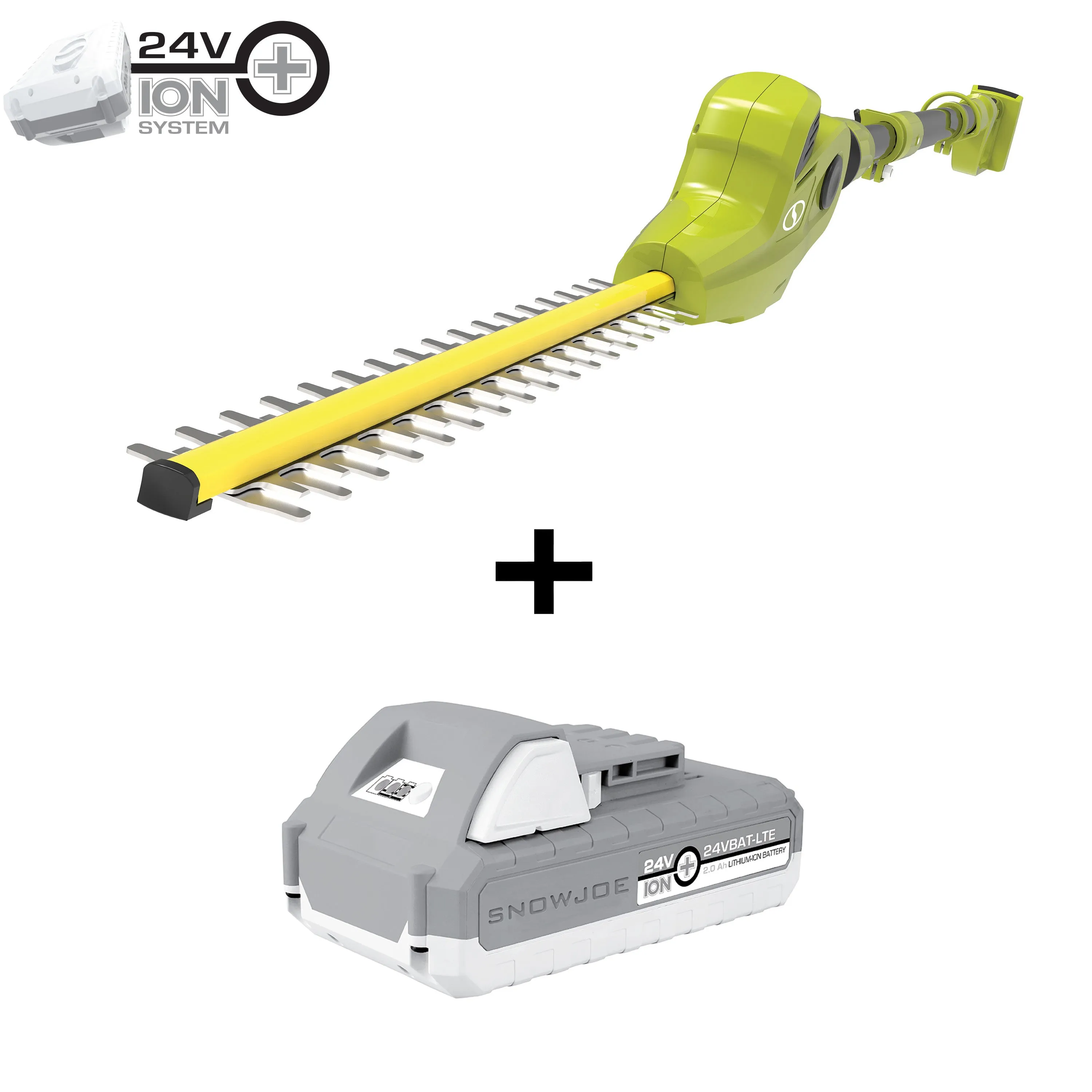 Sun Joe HEDGE-BDL Hedger/Chipper Bundle | W/ 24-Volt Hedger Kit and Electric Chipper/Shredder