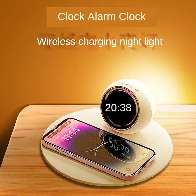 Sunshine Alarm Clock Elegant Clock Wireless Charger