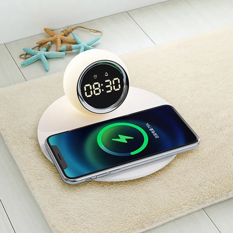 Sunshine Alarm Clock Elegant Clock Wireless Charger