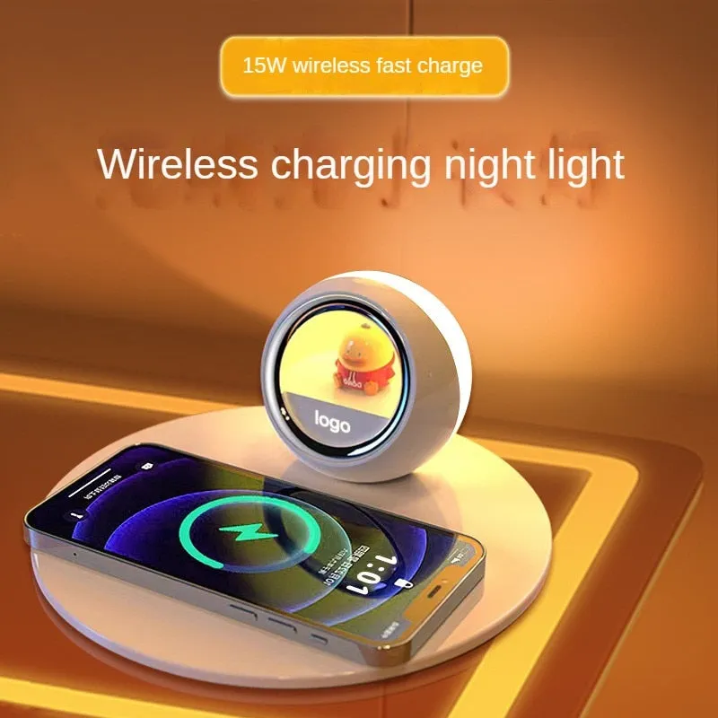 Sunshine Alarm Clock Elegant Clock Wireless Charger