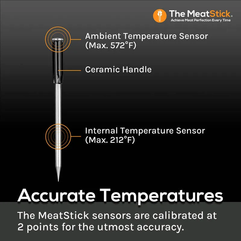 The Meatstick Smart Wireless Meat Thermometer 260 Foot Range with X PS861EX