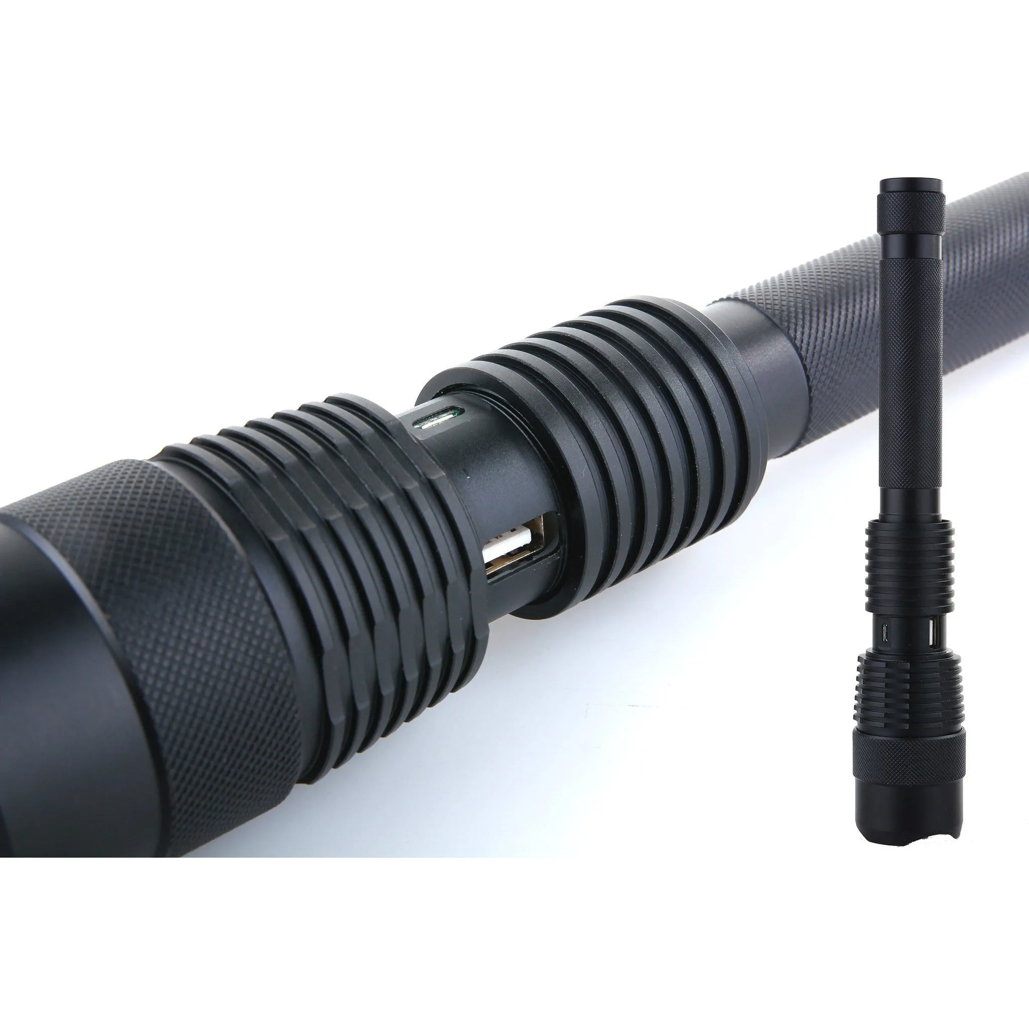 The Original Sentinel 1300XL Rechargeable Tactical LED Flashlight with Powerbank