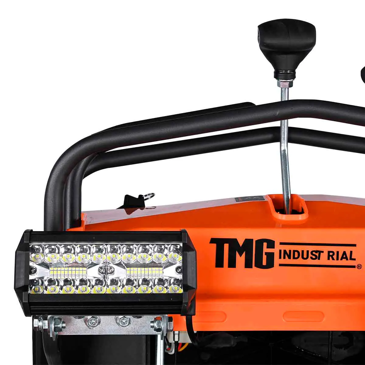 TMG Industrial 34” Stand-On Gas-Powered Snow Blower, Dual Stage, Rubber Track, LED Light, 50’ Throwing Distance, TMG-GSB36